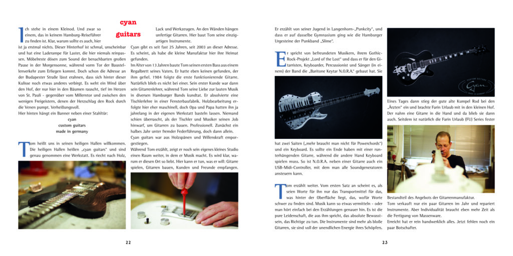 cyan guitars im dakanimo Magazin