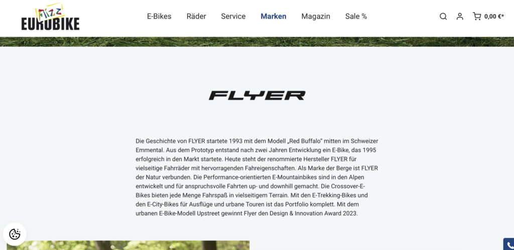 Flyer - Marke der Berge