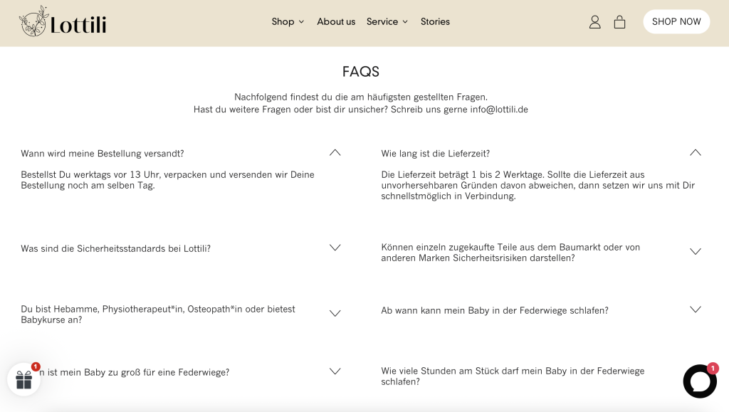 FAQs für Lottili 