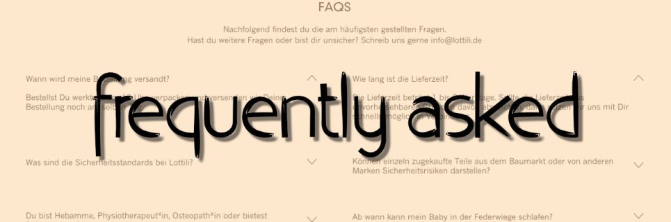 FAQs Lottili